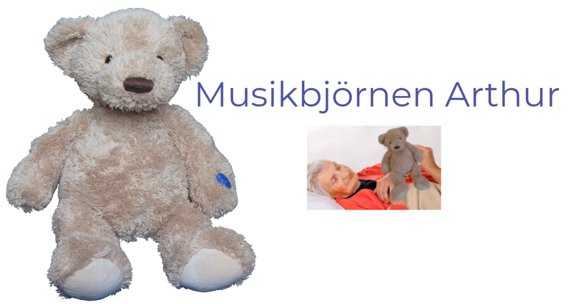Musikbjörnen Arthur musikspelande nalle mentex