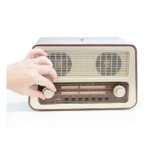 Enkel radio för äldre enknappsradio