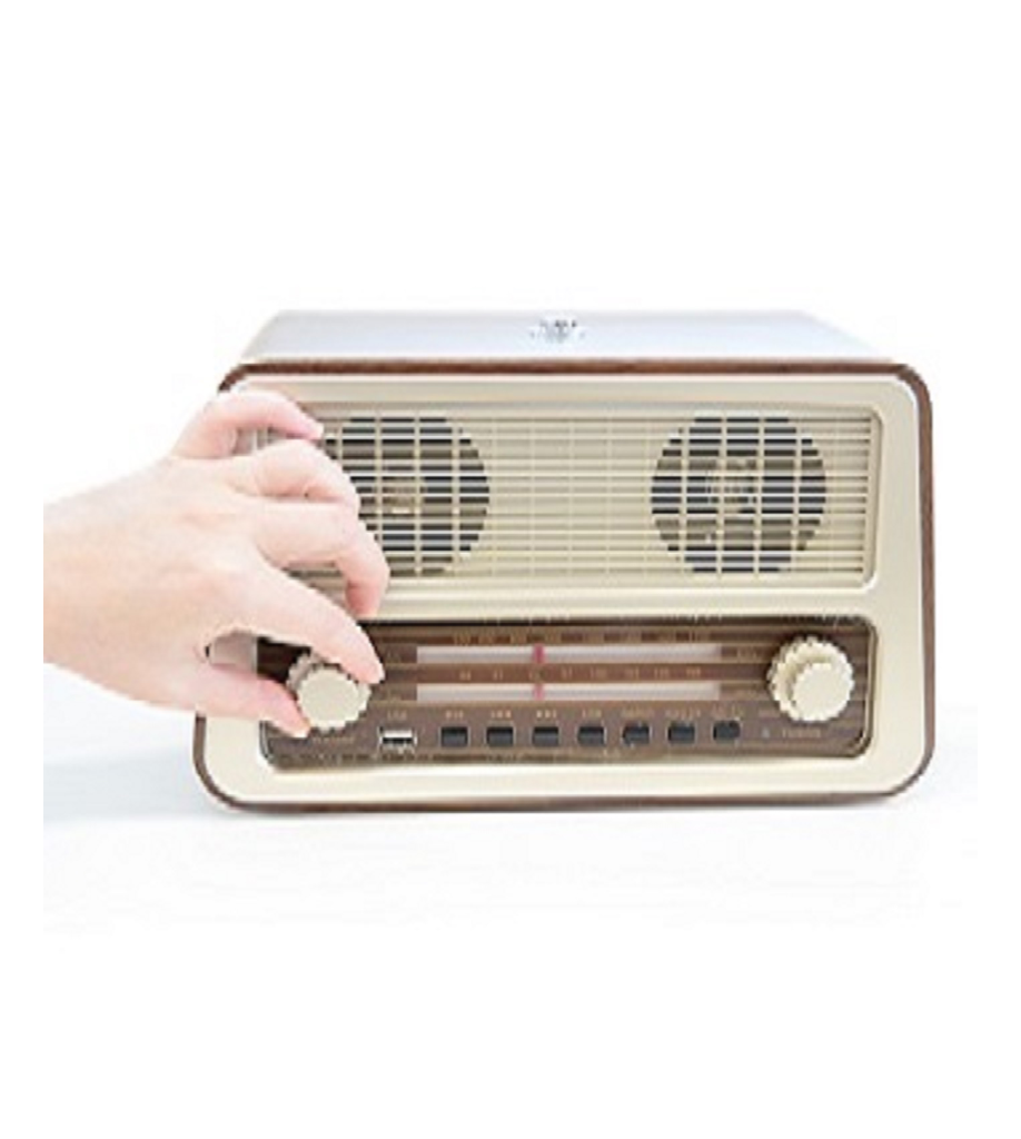 Enkel radio för äldre enknappsradio