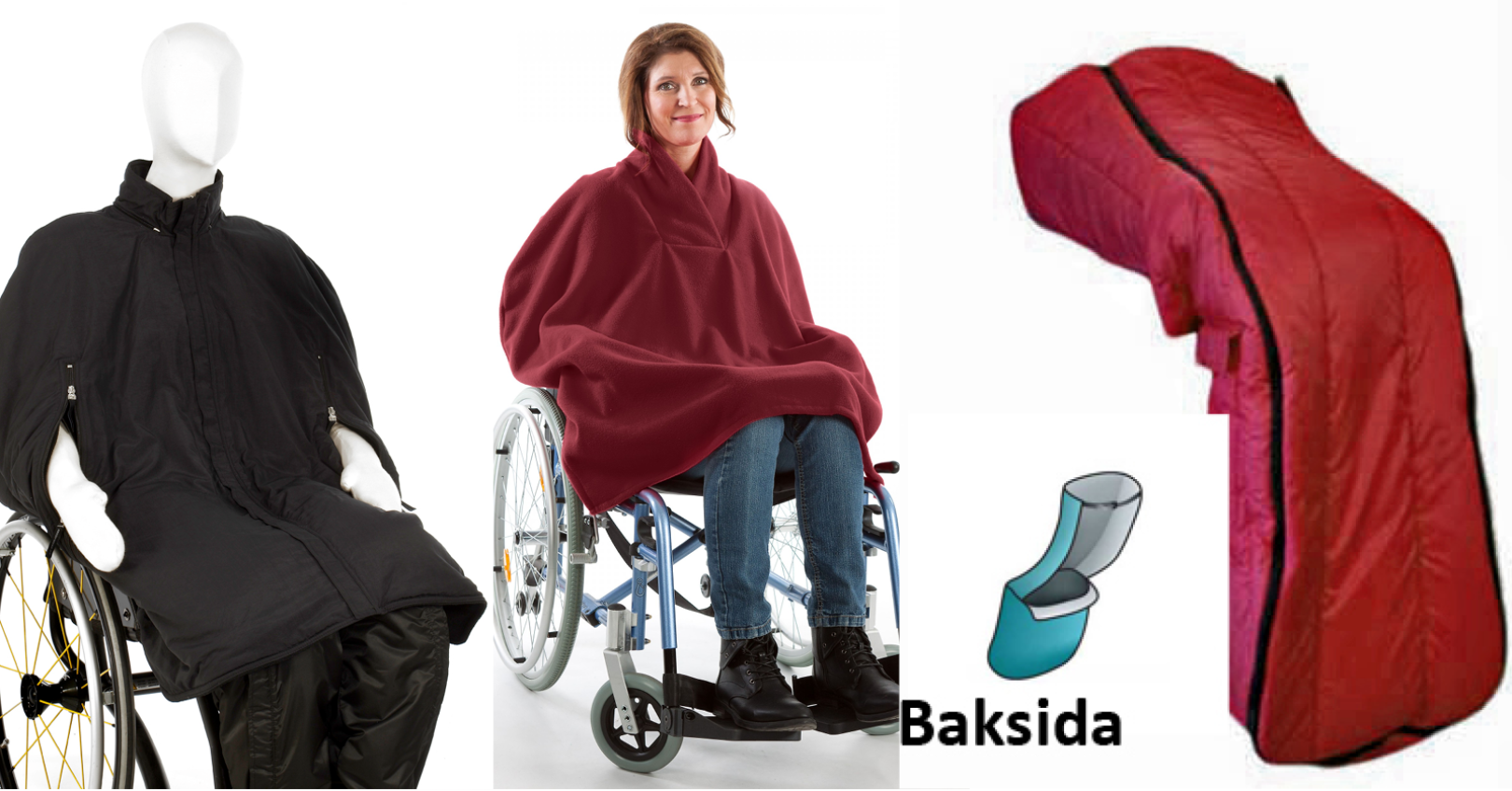 Klädd för utevistelse i rullstol äldreboende