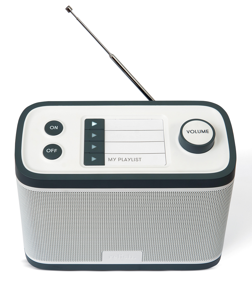 Enkel radio och mp3-spelare i ett relish demens