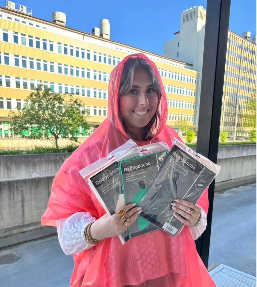 Regnponcho 4 pack i olika färger