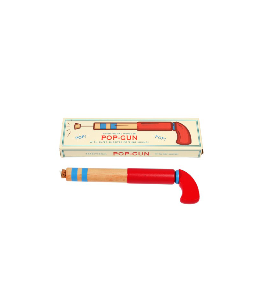 korkpistol skott med låda