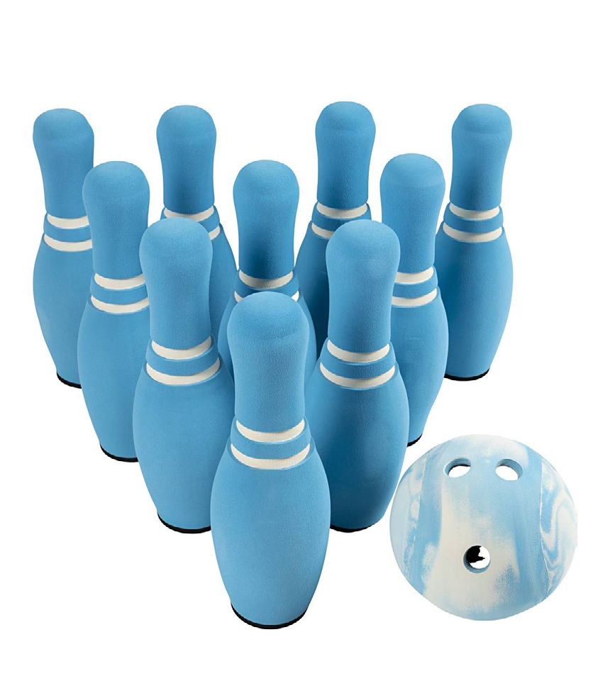 mega bowling 34 cm skum blå