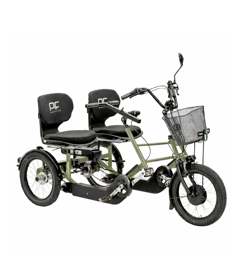 Side by side duo parcykel